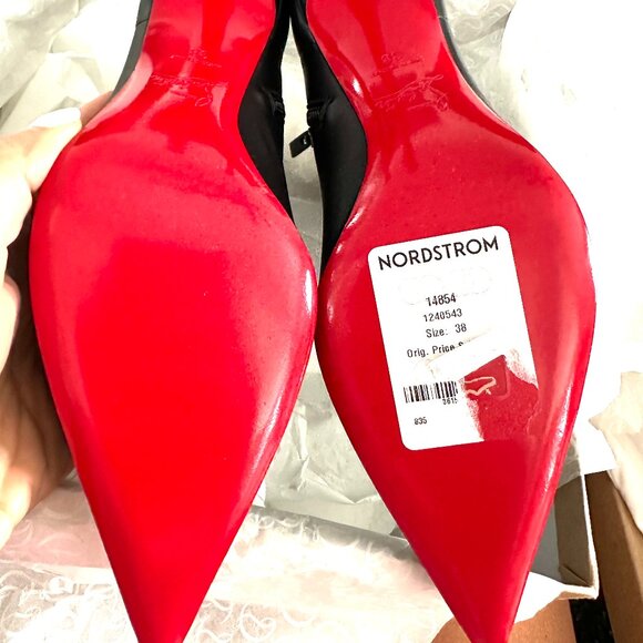 Christian Louboutin SPORTY KATE BOOTY 85 Leather Ankle Boots Heels - Picture 14 of 16